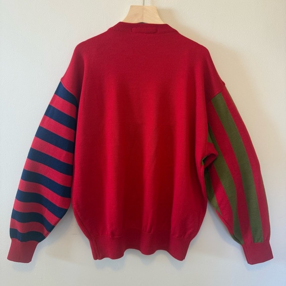 Vintage Christian Dior Men's Multicolor Striped Crewneck Sweater - Picture 3 of 7
